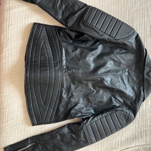 Blank NYC Black Faux Leather Moto Jacket - Picture 7 of 7